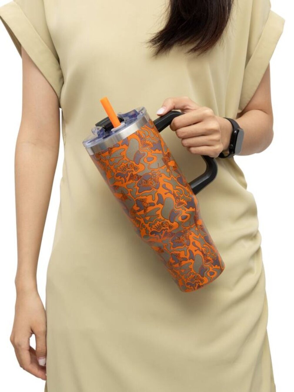 Von Dutch Camoscope 40oz Double Walled Insulated Stainless Steel Tumbler